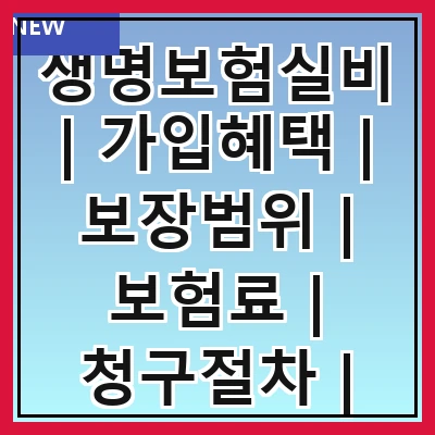 생명보험실비 | 가입혜택 | 보장범위 | 보험료 | 청구절차 | 비교방법 | 유의사항 | 추천상품