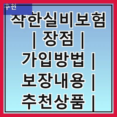 착한실비보험 | 장점 | 가입방법 | 보장내용 | 추천상품 | 비교사이트 | 주의사항 | 후기