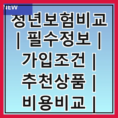 청년보험비교 | 필수정보 | 가입조건 | 추천상품 | 비용비교 | 보장내용 | 가입방법 | 주의사항